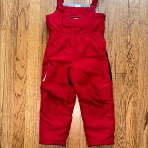 Old Navy Athletic Red Snowsuit Bib 4T